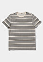 thumb-Regular Fit Yuvarlak Yaka Çizgili Erkek Lacivert Kısa Kol Tişört