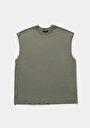 thumb-Oversize Fit   Erkek Yeşil Atlet