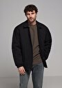 thumb-Oversize Fit     Erkek Siyah Mont