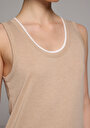 thumb-Slim Fit   Kadın Bej Atlet