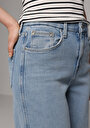thumb-Loose Fit   Kadın Light İndigo Denim Jean Pantolon