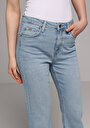 thumb-Regular Fit   Kadın Light İndigo Denim Jean Pantolon