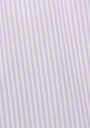 thumb-Boyfriend Fit Shirt Neck Çizgili Kadın Mor Uzun Kol Gömlek