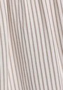 thumb-Fashion Fit Shirt Neck Çizgili Kadın Yeşil Kısa Kol Gömlek