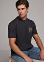 thumb-Regular Fit Yuvarlak Yaka Düz Erkek Gri Kısa Kol Tişört