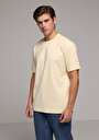 thumb-Comfort Fit Yuvarlak Yaka Düz Erkek Sari Kısa Kol Tişört
