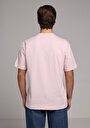 thumb-Comfort Fit Yuvarlak Yaka Düz Erkek Pembe Kısa Kol Tişört