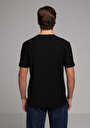 thumb-Regular Fit Yuvarlak Yaka Düz Erkek Siyah Kısa Kol Tişört
