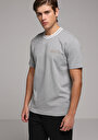 thumb-Regular Fit Yuvarlak Yaka Düz Erkek Gri Kısa Kol Tişört