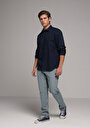 thumb-Regular Fit   Erkek Light İndigo Denim Jean Pantolon