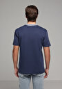 thumb-Regular Fit Yuvarlak Yaka Düz Erkek Lacivert Kısa Kol Tişört