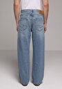 thumb-Relaxed Fit   Erkek Mid İndigo Denim Jean Pantolon