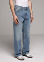 thumb-Relaxed Fit   Erkek Mid İndigo Denim Jean Pantolon