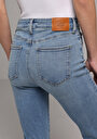 thumb-Regular Fit   Kadın Mid İndigo Denim Jean Pantolon