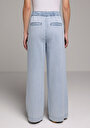 thumb-Loose Fit   Kadın Light İndigo Denim Jean Pantolon