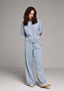 thumb-Loose Fit   Kadın Light İndigo Denim Jean Pantolon