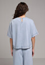 thumb-Oversize Fit   Kadın Light İndigo Denim  Gömlek