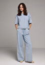 thumb-Oversize Fit   Kadın Light İndigo Denim  Gömlek
