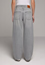thumb-Baggy Fit   Kadın Grey Denim Jean Pantolon