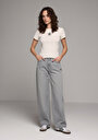 thumb-Baggy Fit   Kadın Grey Denim Jean Pantolon