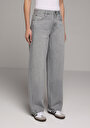thumb-Baggy Fit   Kadın Grey Denim Jean Pantolon