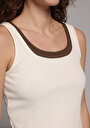 thumb-Slim Fit   Kadın Ekru Atlet