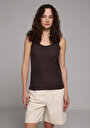thumb-Slim Fit   Kadın Kahverengi Atlet