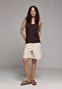 thumb-Slim Fit   Kadın Kahverengi Atlet