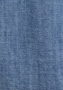 thumb-Oversize Fit Klasik Yaka Düz Kadın Light İndigo Denim ¾ Kol Gömlek