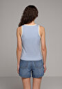 thumb-Slim Fit   Kadın Mavi Atlet