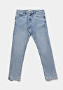 thumb-Slim Fit   Erkek Light İndigo Denim Jean Pantolon