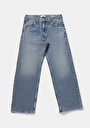 thumb-Relaxed Fit   Erkek Mid İndigo Denim Jean Pantolon