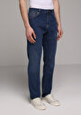 thumb-Straight Fit   Erkek Mid İndigo Denim Jean Pantolon