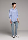 thumb-Straight Fit   Erkek Light İndigo Denim Jean Pantolon