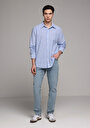 thumb-Straight Fit   Erkek Light İndigo Denim Jean Pantolon