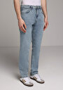 thumb-Straight Fit   Erkek Light İndigo Denim Jean Pantolon