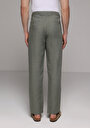 thumb-Regular Fit Orta Bel Düz Paça Erkek Yeşil  Pantolon