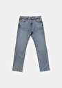 thumb-Straight Fit   Erkek Light İndigo Denim Jean Pantolon