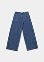 thumb-Loose Fit   Kadın Mid İndigo Denim Jean Pantolon