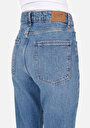 thumb-Boyfriend Fit   Kadın Mid İndigo Denim Jean Pantolon