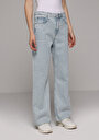 thumb-Straight Fit   Kadın Light İndigo Denim Jean Pantolon