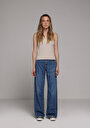 thumb-Regular Fit   Kadın Mid İndigo Denim Jean Pantolon