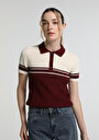 slim-fit-polo-yaka-cizgili-kadin-bordo-kisa-kol-kazak