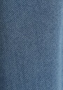thumb-Oversize Fit Klasik Yaka Düz Kadın Light İndigo Denim Uzun Kol Gömlek