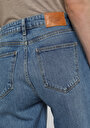 thumb-High Rise Super Flare Fit   Kadın Light İndigo Denim Jean Pantolon