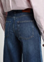 thumb-Super Wide Leg Fit   Kadın Mid İndigo Denim Jean Pantolon