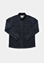 thumb-Oversize Fit   Erkek Mid İndigo Denim Shacket