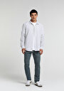 thumb-Straight Fit   Erkek Mid İndigo Denim Jean Pantolon