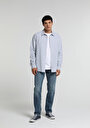 thumb-Straight Fit   Erkek Mid İndigo Denim Jean Pantolon