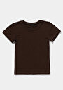 thumb-Slim Fit   Kadın Kahverengi  Tişört